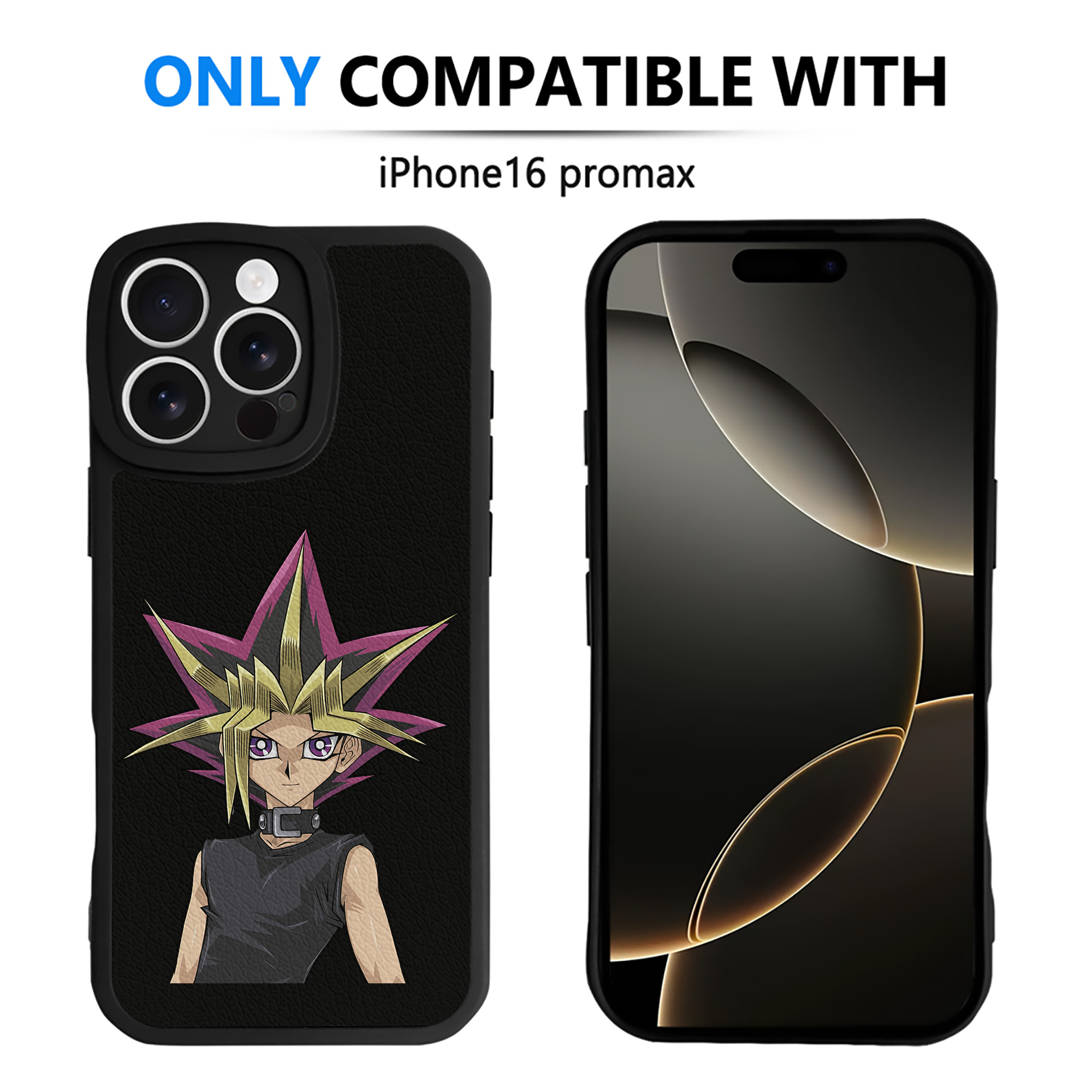 遊☆戯☆王 Yu-Gi-Oh! 【iPhone 16シリーズ対応】シリコンスマホケース（レザー調） 材質：シリコン